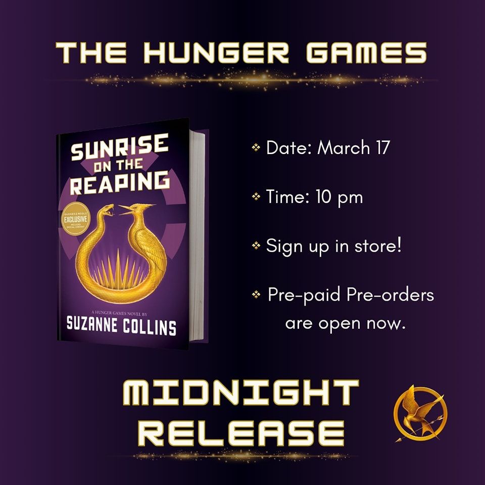 Sunrise on the Reaping Midnight Release!