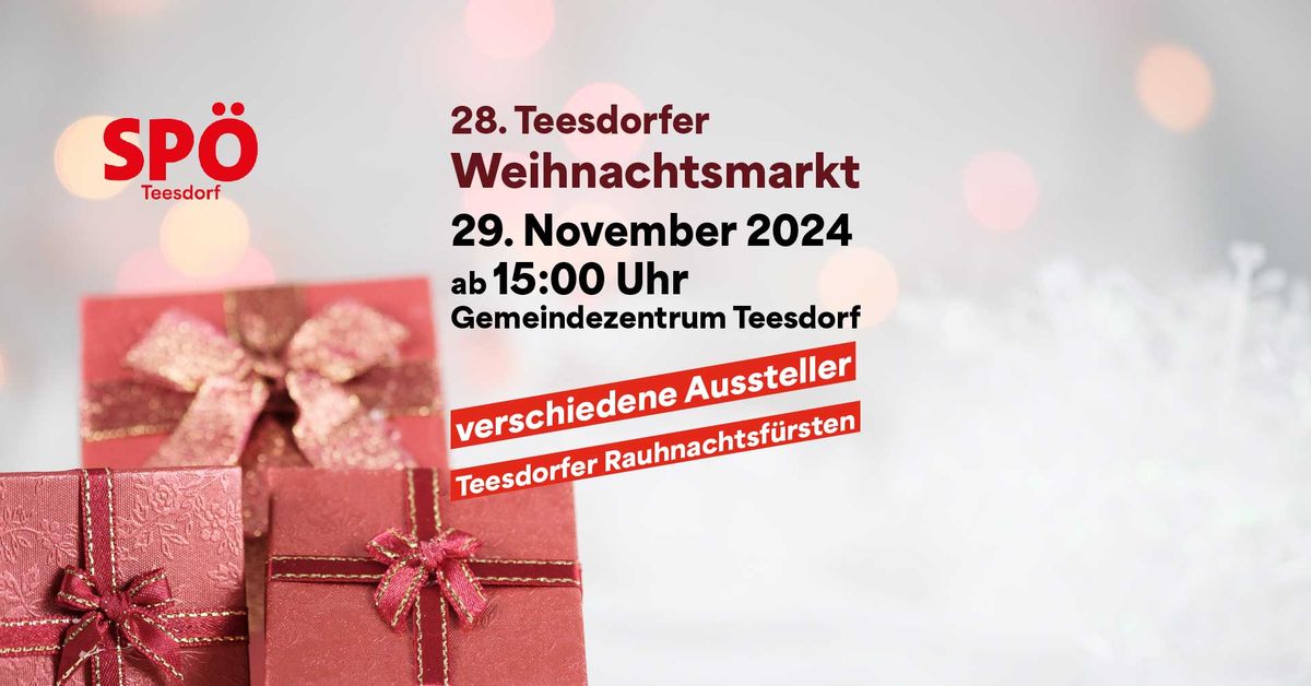 28. Teesdorfer Weihnachtsmarkt