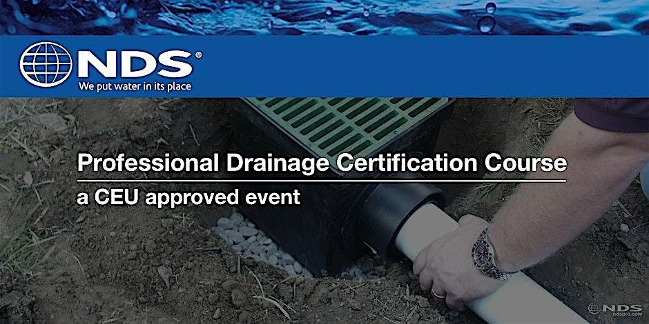 Professional Drainage Certification Course in Palm Desert, CA