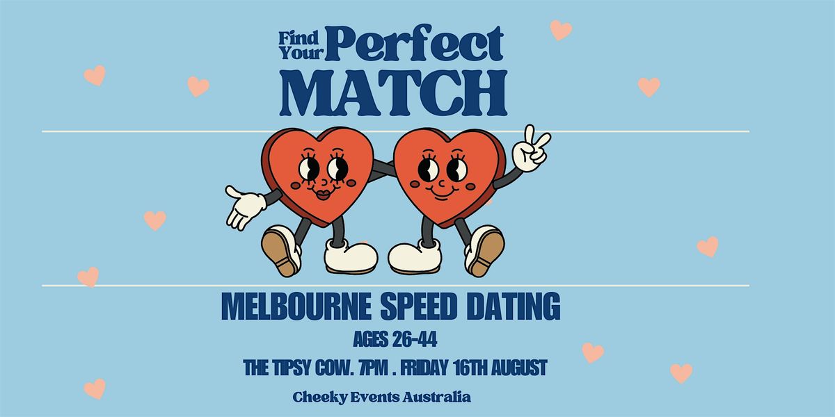 Melbourne speed dating for ages 26-44 by Cheeky Events Australia