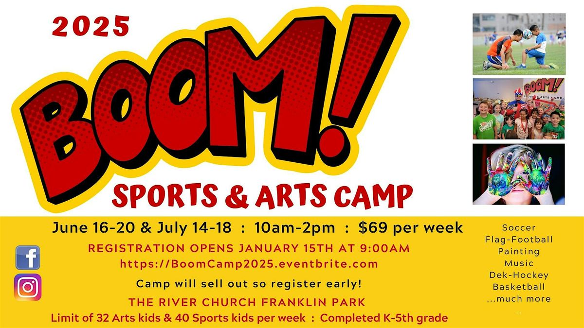 BOOM! Sports & Arts Camp 2025