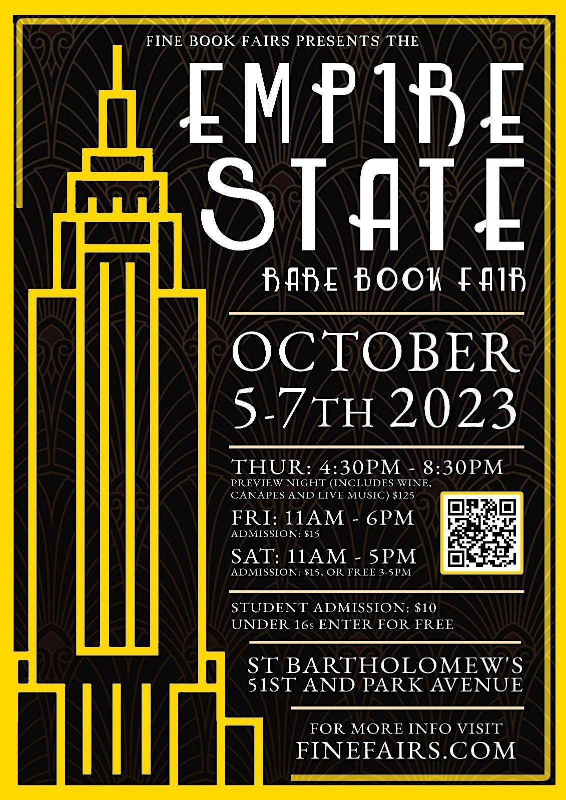 The Empire State Rare Book and Print Fair: Preview Night