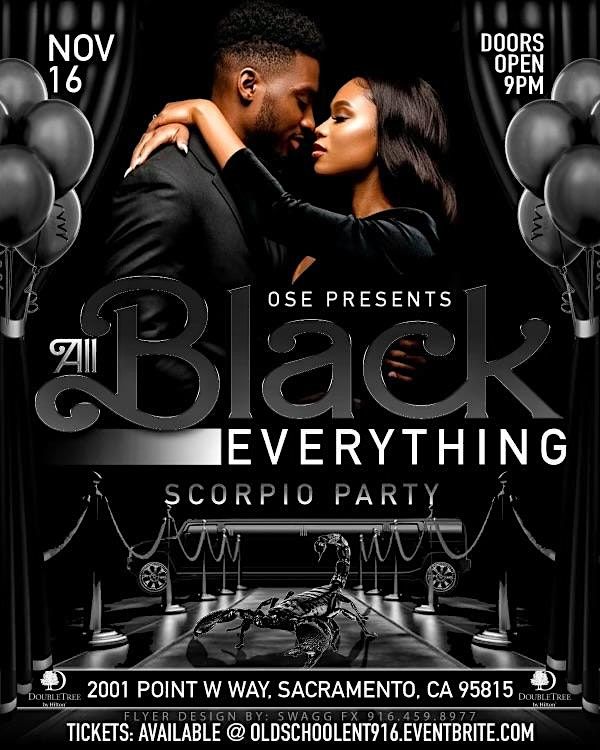 All Black Everything Scorpio Party