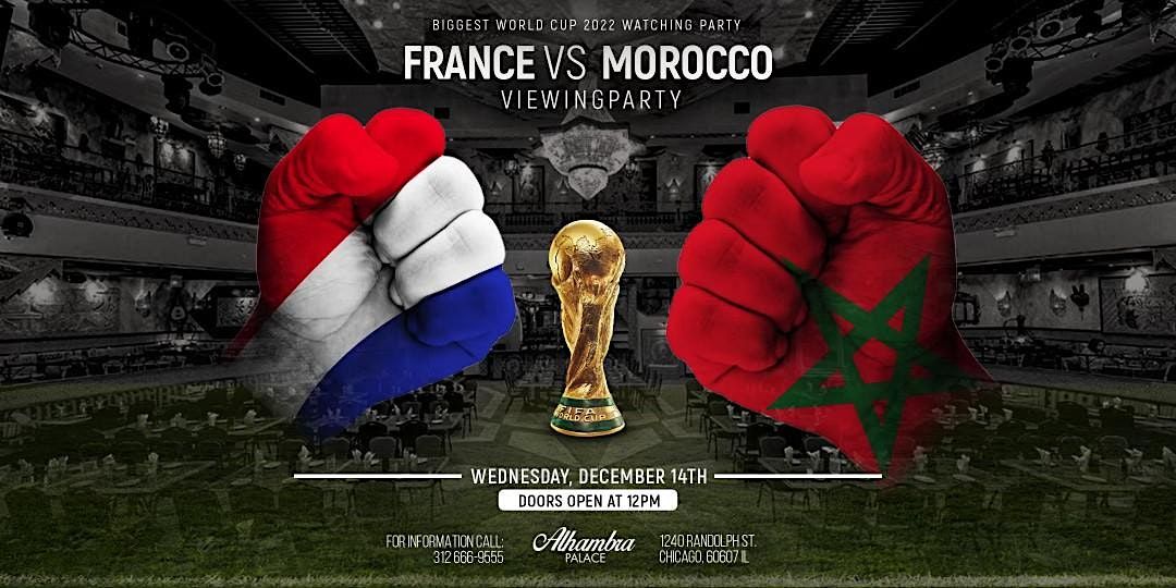 Morocco vs France 2022 World Cup Watching Party co-hosted by IGMDC