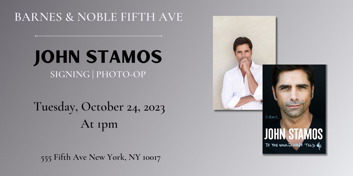 Signing with John Stamos for IF YOU WOULD HAVE TOLD ME @ BN 5th Ave, NYC