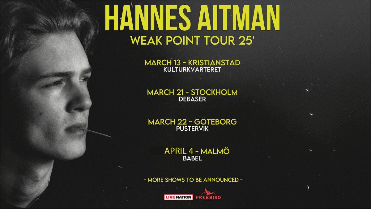 Flatlands pres. Hannes Aitman (SE) LIVE p\u00e5 Babel - 4 april, 2025