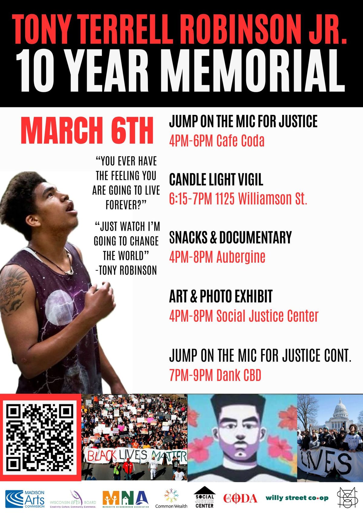 Tony Robinson Jr 10 year Memorial