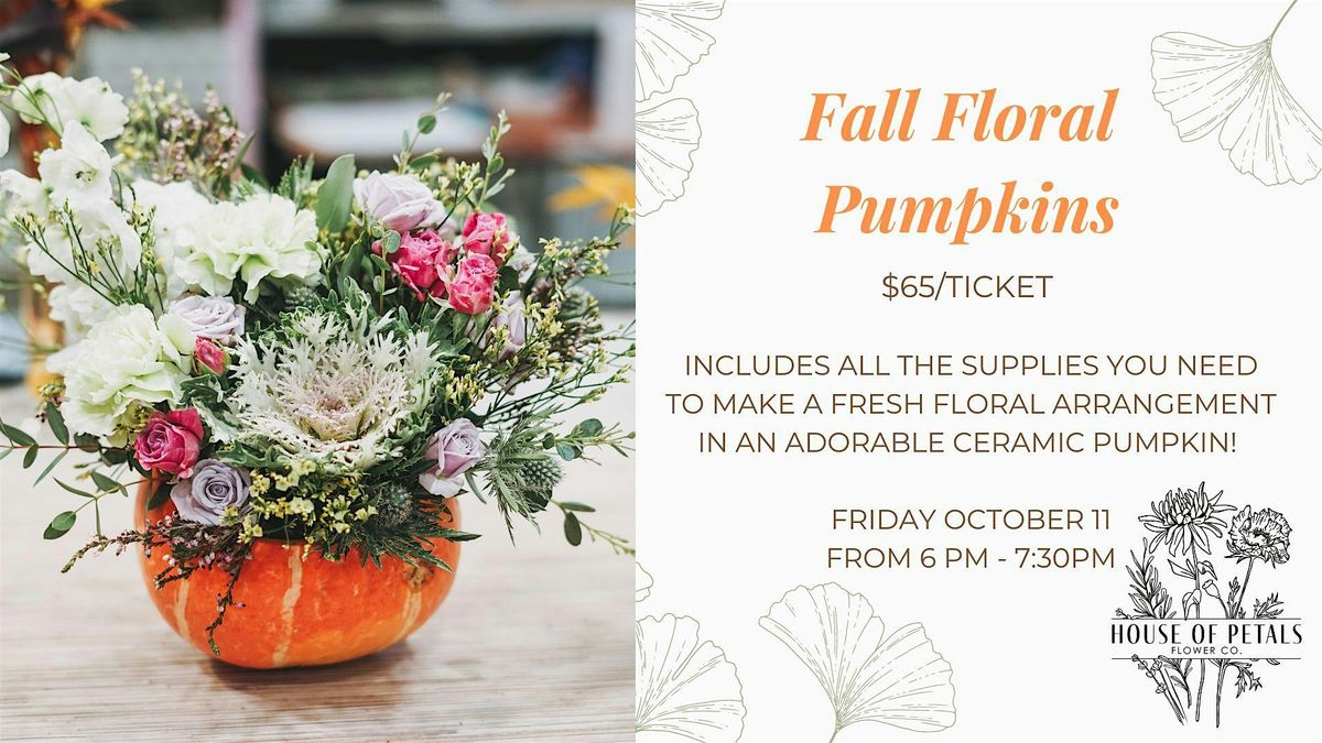 Fall Floral Pumpkins