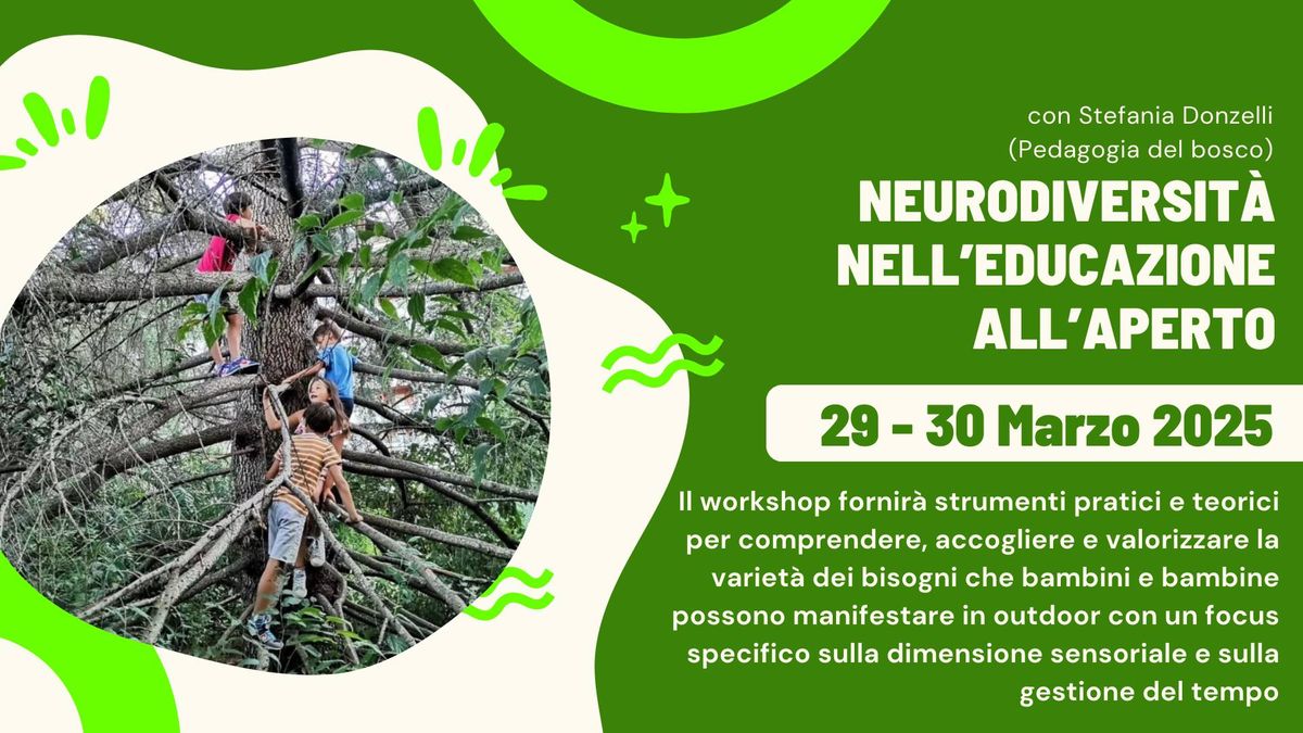 Neurodiversit\u00e0 nell'educazione all'aperto - Formazione con Pedagogia del Bosco