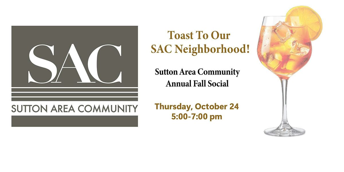 SUTTON AREA COMMUNITY ANNUAL FALL SOCIAL