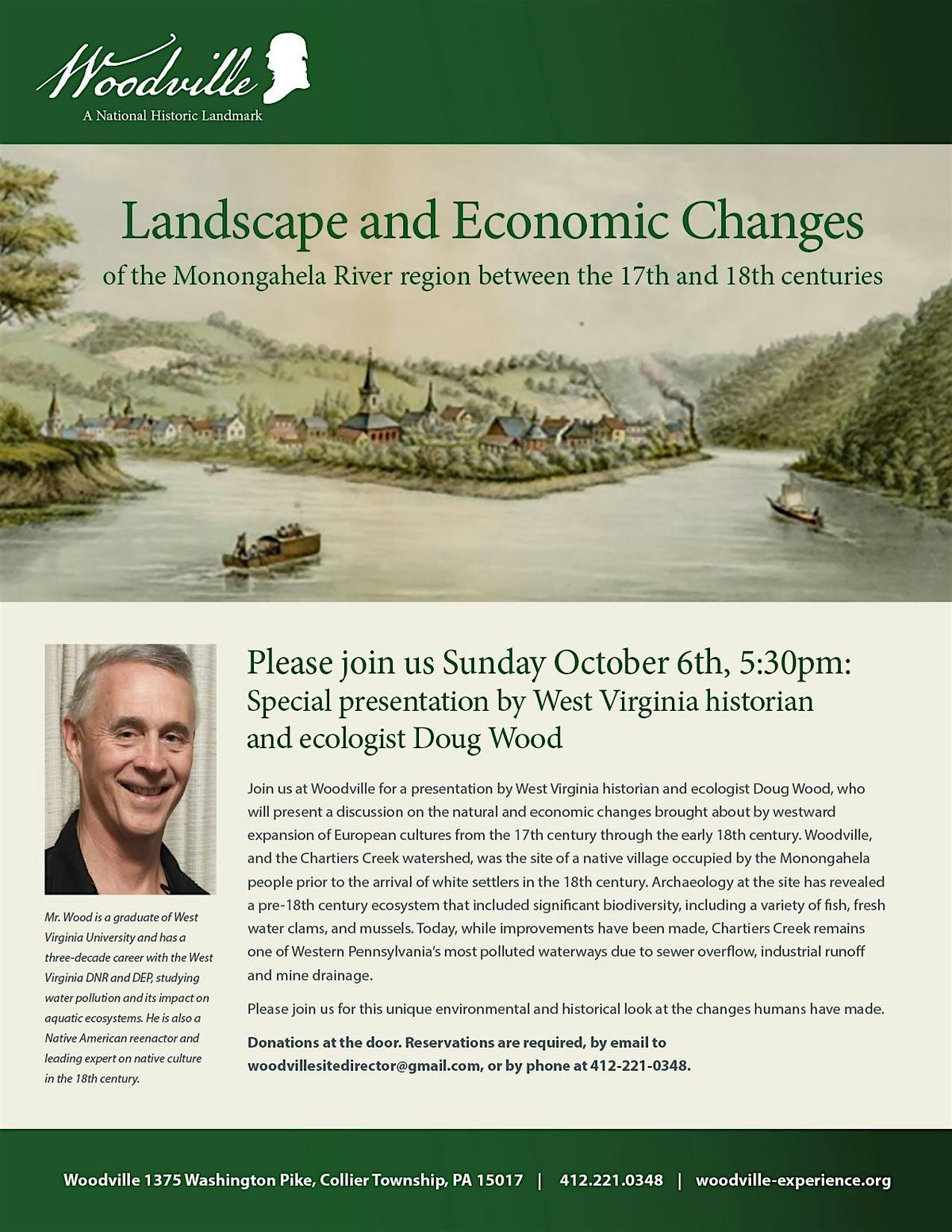 Landscape and Economic Changes in the Monongahela River Region,17-18th C.