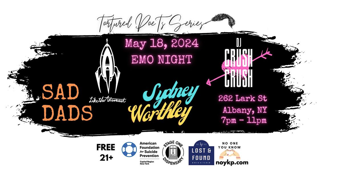 No One You Know Presents Tortured Poets Series: Emo Night at The Eleven