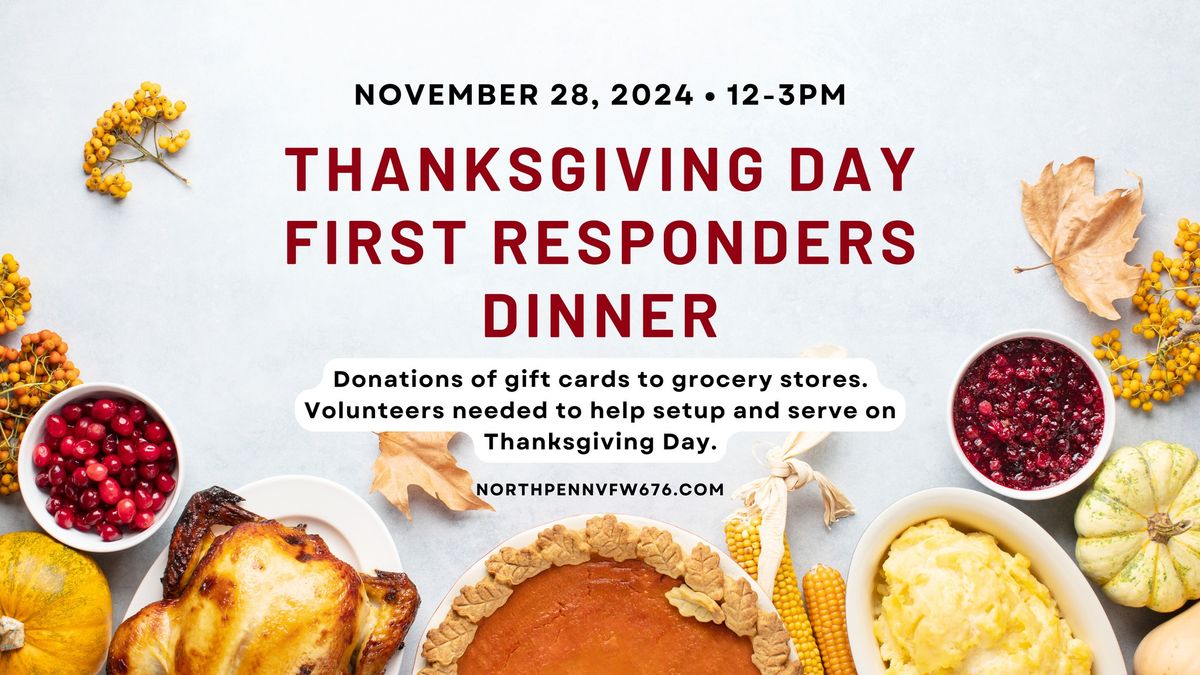 Thanksgiving Day Dinner for First Responders