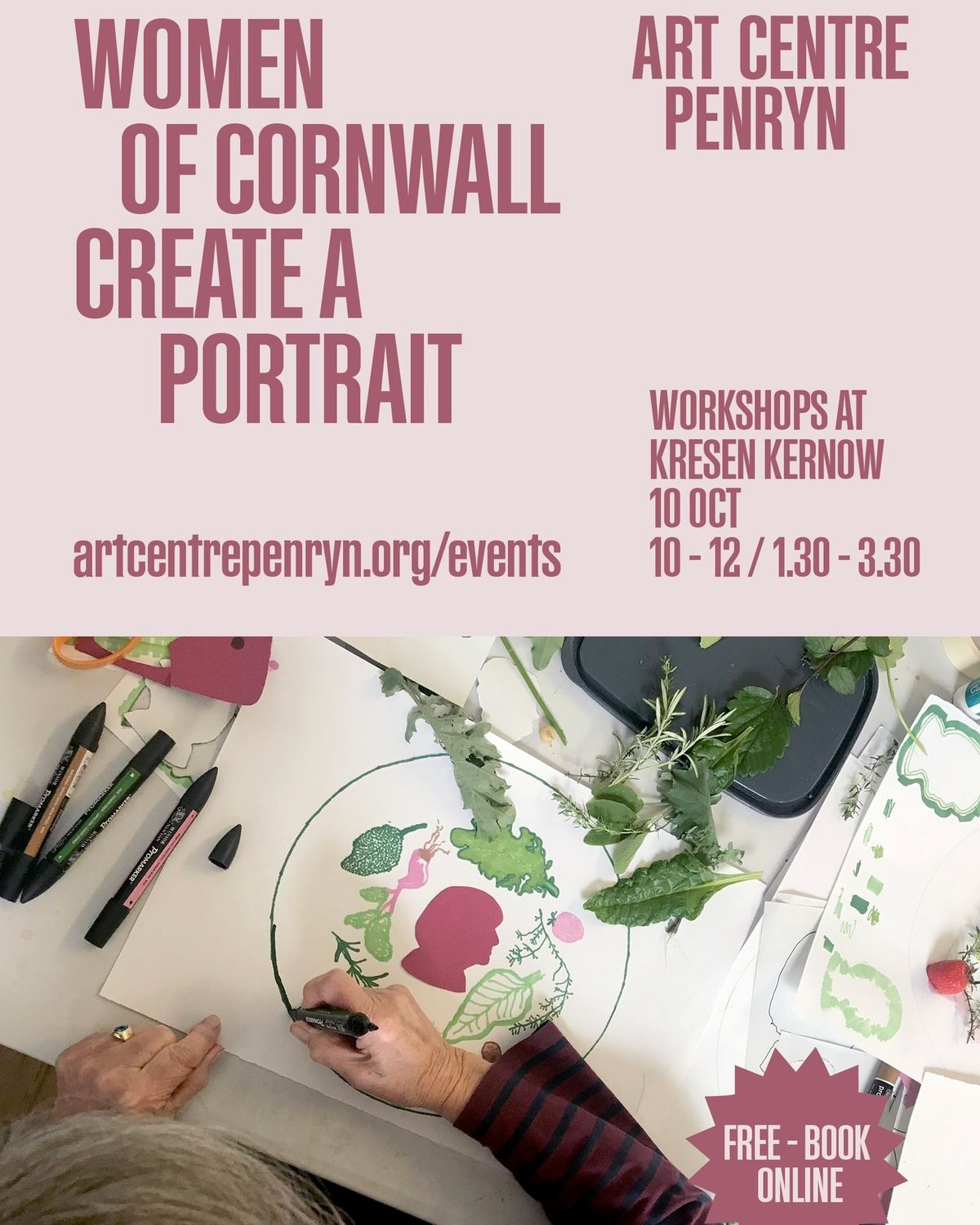 Women of Cornwall Create a Portrait Workshop