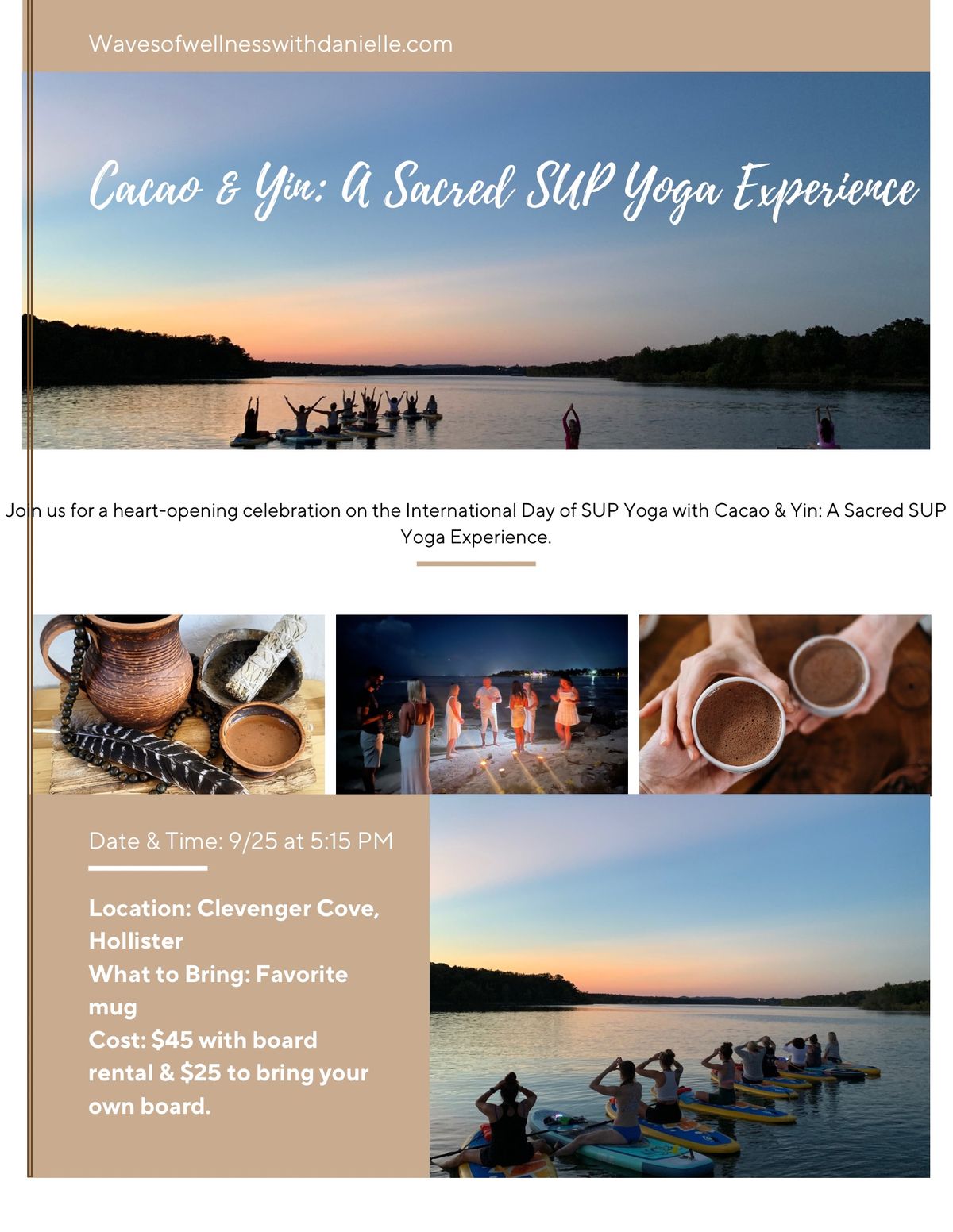 Cacao & Yin: A Sacred SUP Yoga Experience