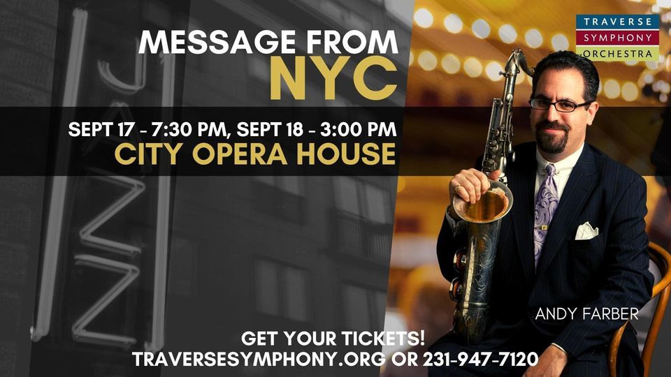 Message from NYC - With Andy Farber and the TSJO