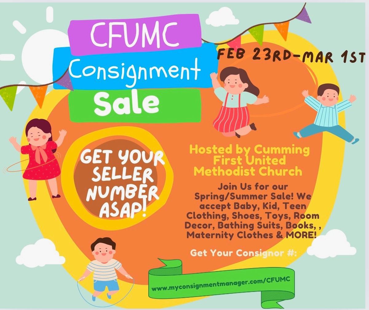 Cumming first United Methodist Church consignment sale 