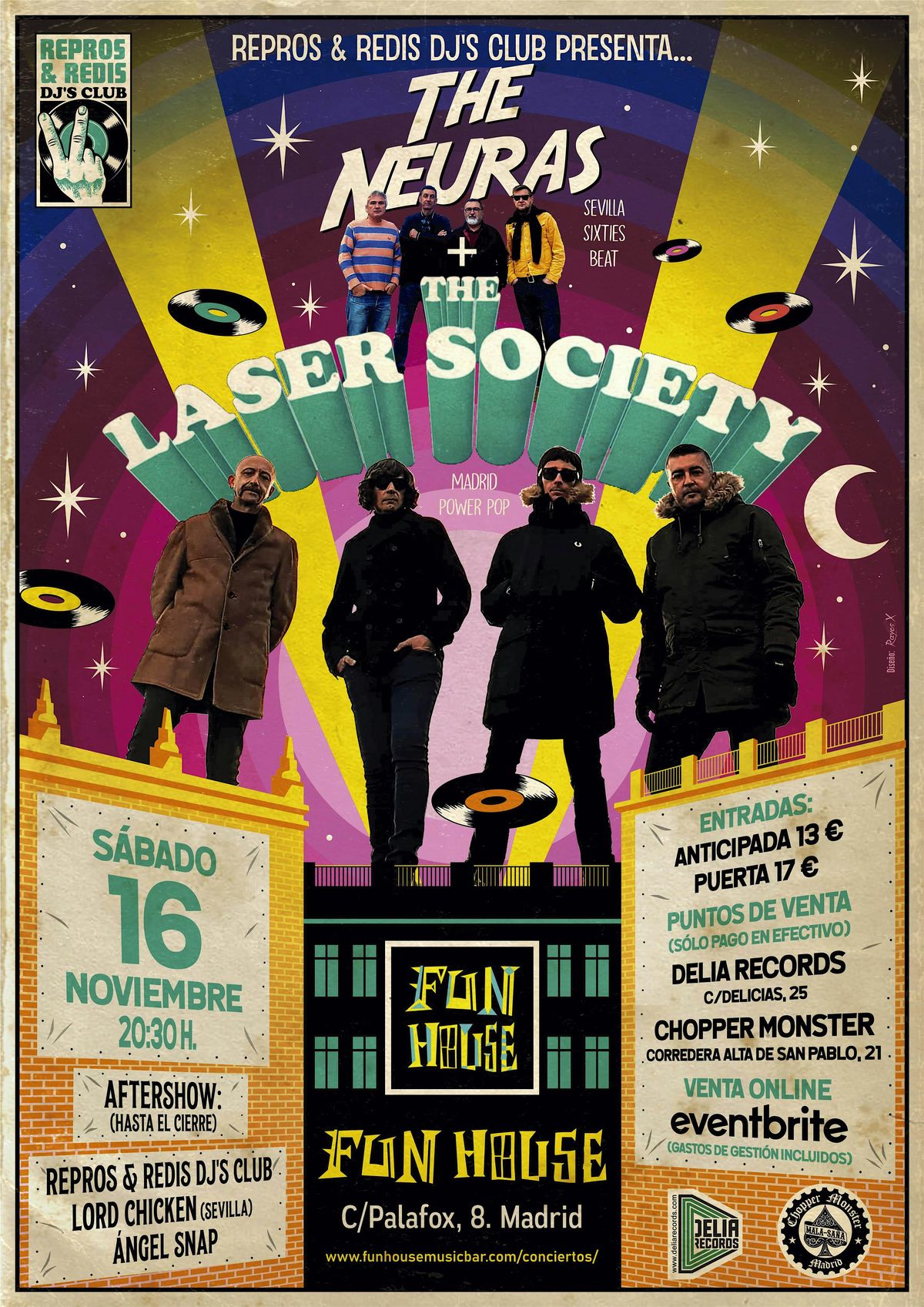 THE NEURAS + THE LASER SOCIETY EN FUN HOUSE