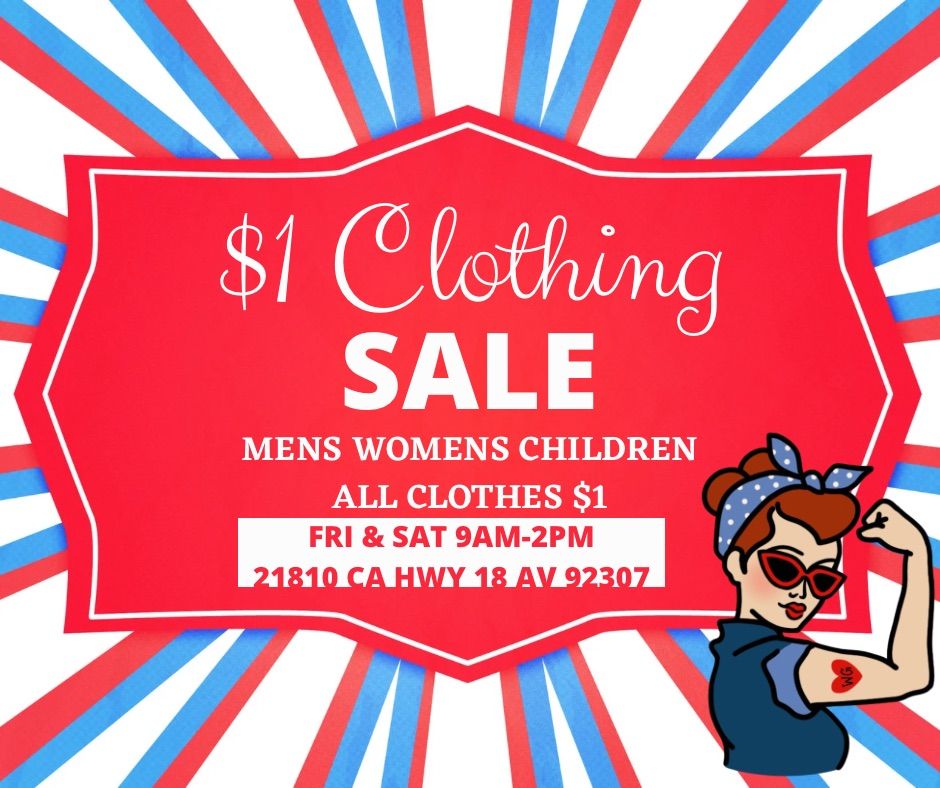 Fourth of July $1 Clothing Sale