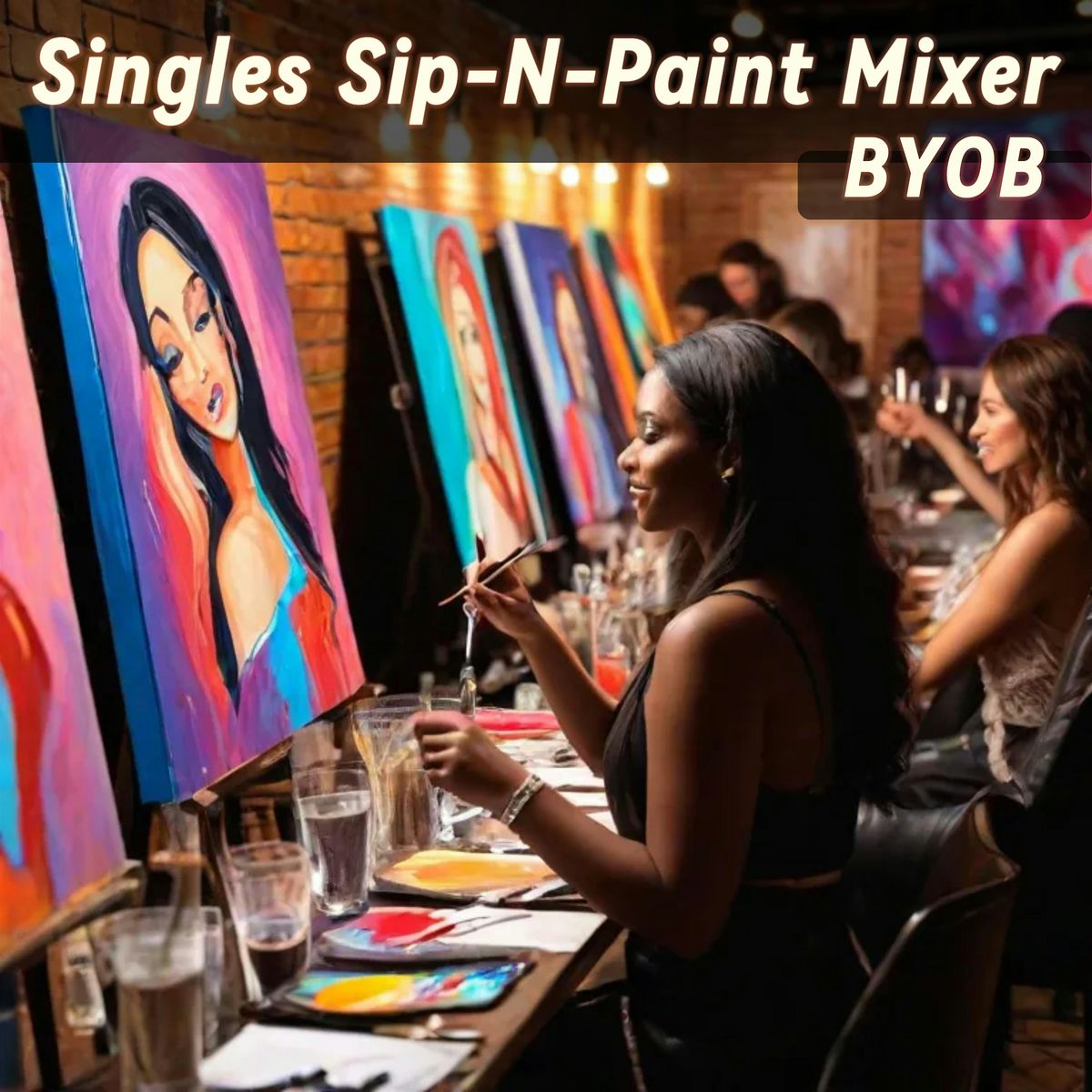 Singles Mixer Sip\/Puff and Paint NYC BYOB\/W