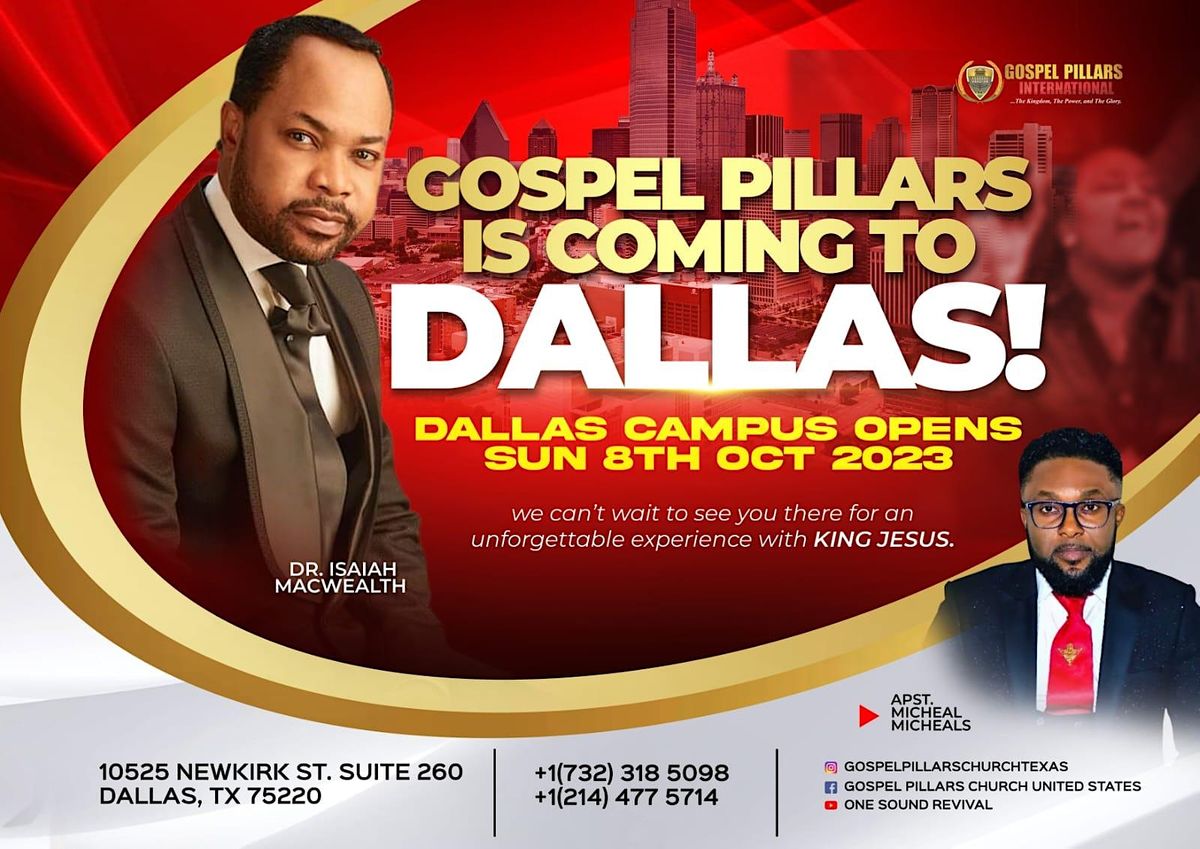 Heavenly Arrival: Grand Opening of Gospel Pillars Church in Dallas!!!