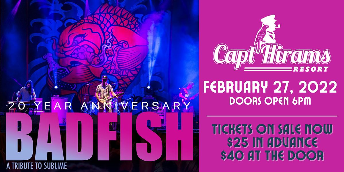 BADFISH 20 Year Anniversary, Capt Hirams Resort, Sebastian, 27