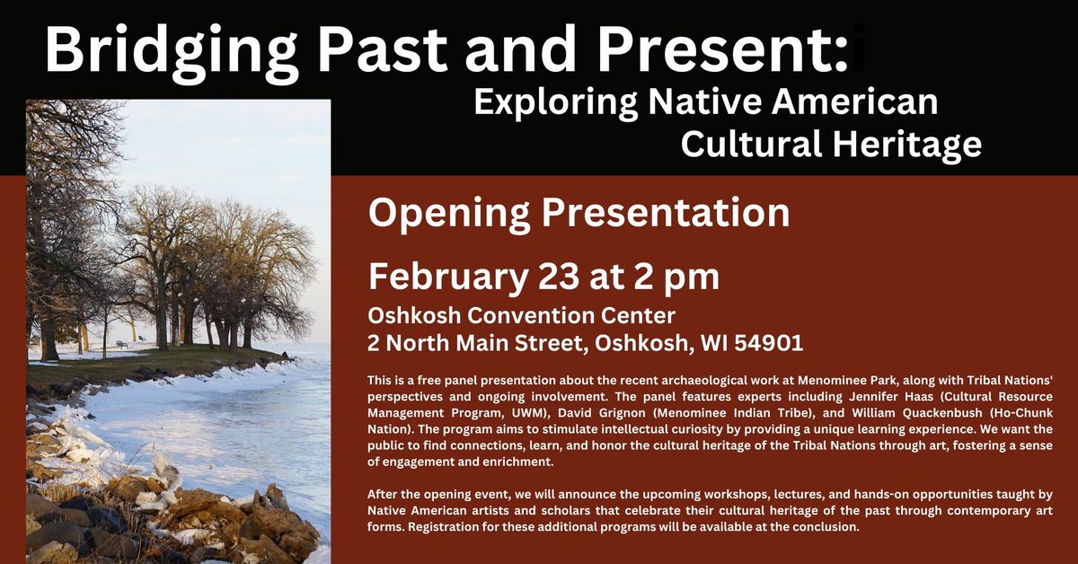 Bridging Past and Present: Exploring Native American Cultural Heritage - Opening Presentation 