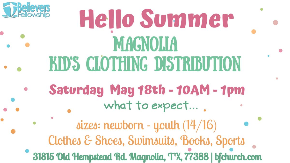 Magnolia Kid's Clothing Distribution