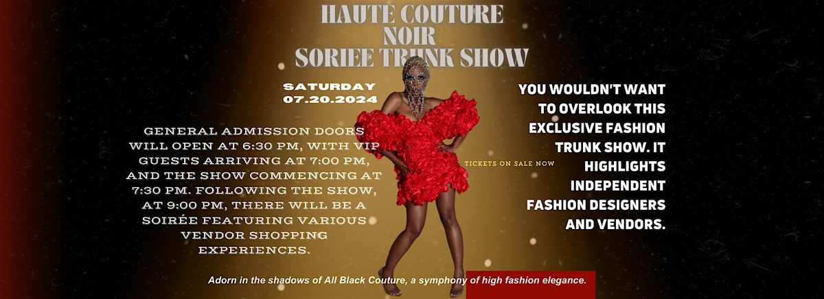 Haus of REV\u00d6 present Haute Couture Noir Trunk Show