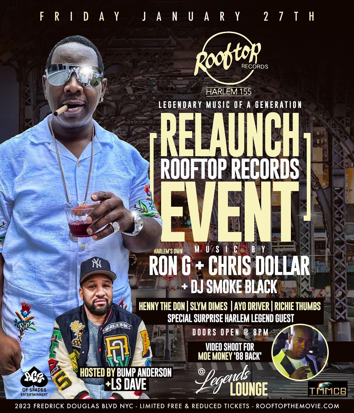 ROOF TOP RECORDS Relaunch Event Music by HARLEMS OWN RON G + Chris ...