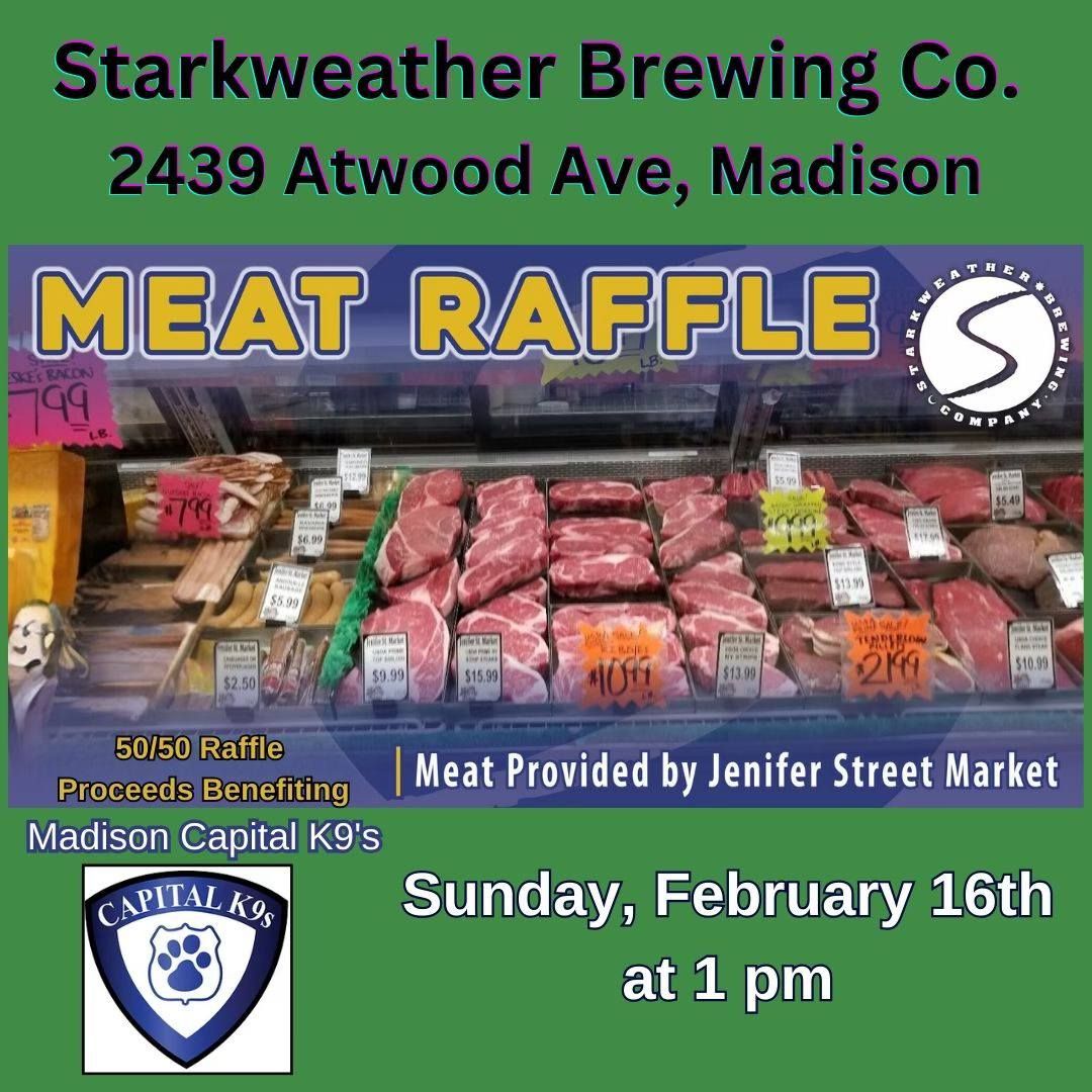 Meat Raffle Sunday at Starkweather Brewing Company! \ud83e\udd69\ud83c\udf89