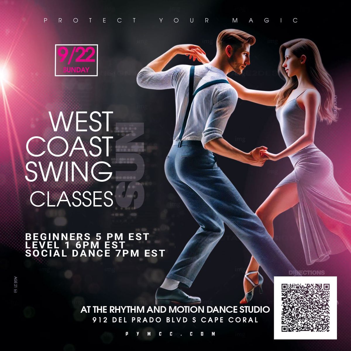 West Coast Swing Classes and Social Kick-Off Event