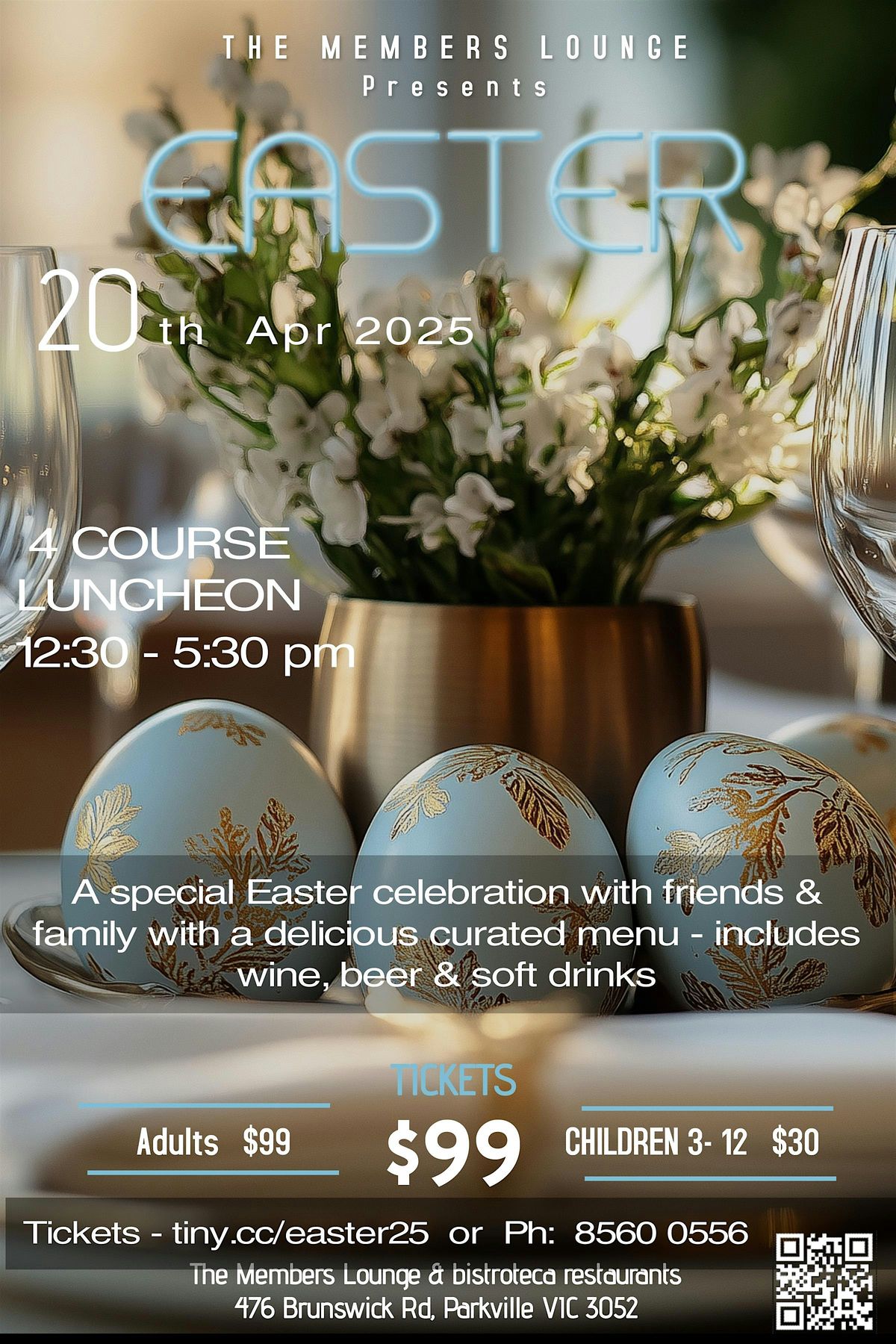 Easter Luncheon 2025 - Reggio Calabria Club - Member's Lounge & Bistroteca