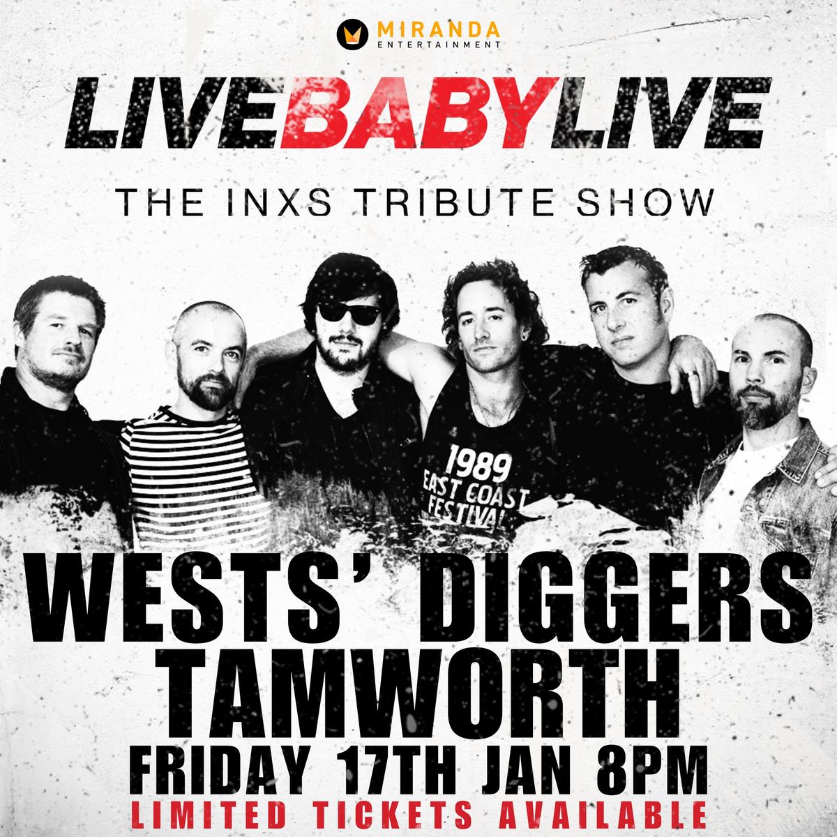 WESTS' DIGGERS TAMWORTH | LIVE BABY LIVE THE INXS TRIBUTE SHOW