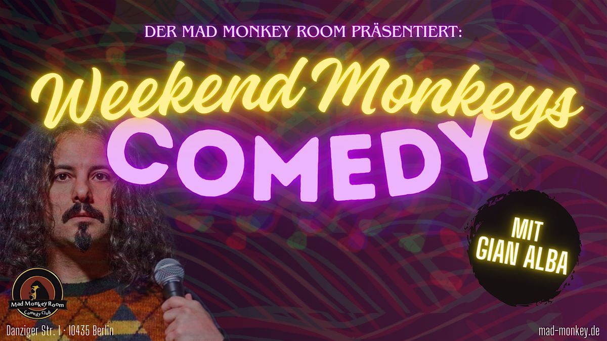 Weekend Monkeys Comedy | LATE SHOW 22:30 UHR | Stand Up im Mad Monkey Room