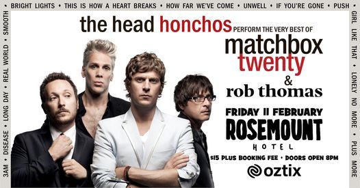 The Head Honchos perform Matchbox Twenty & Rob Thomas | Rosemount Hotel, North Perth WA