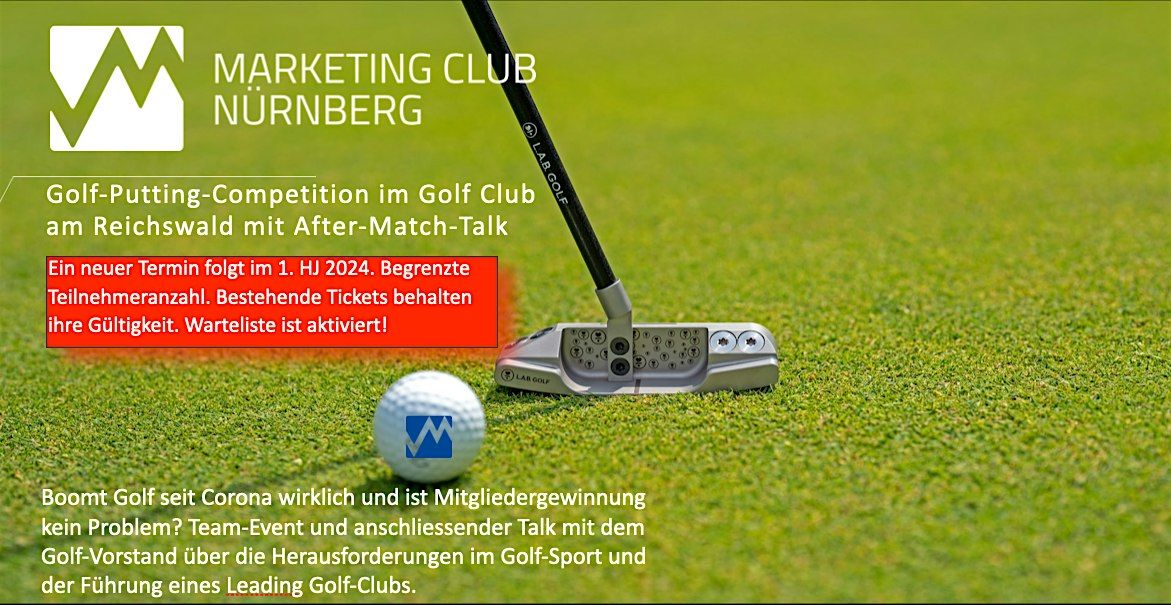 Terminverschiebung - Golf-Putting-Competition 1. HJ 2024 - Datum folgt