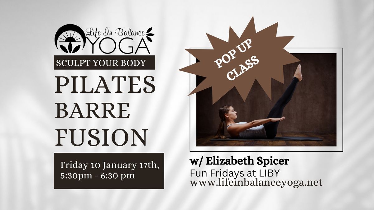 Pilates Barre Fusion POP UP Class