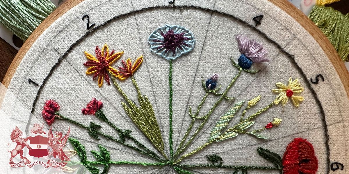 Workshop | A Time for Stitches: Embroidering Linnaeus\u2019 Floral Clock