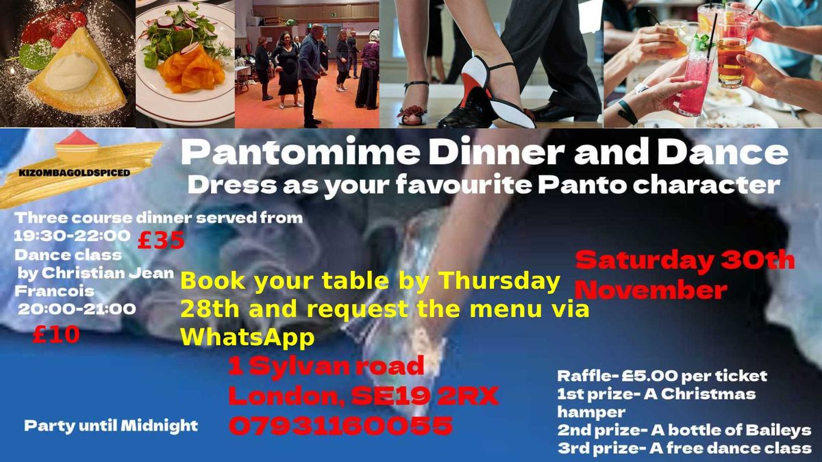 Pantomime Dinner and Dance classes with Christian Jean Francois