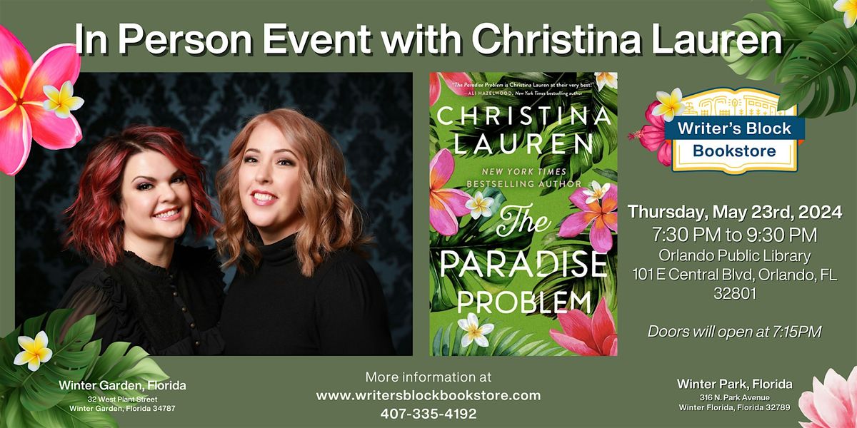 In Person Event with Christina Lauren