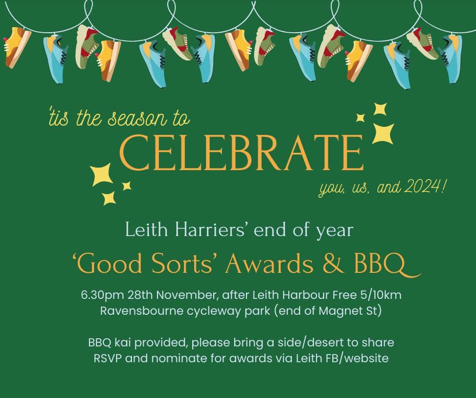 Leith Harriers end of year 'Good Sorts' Awards & BBQ