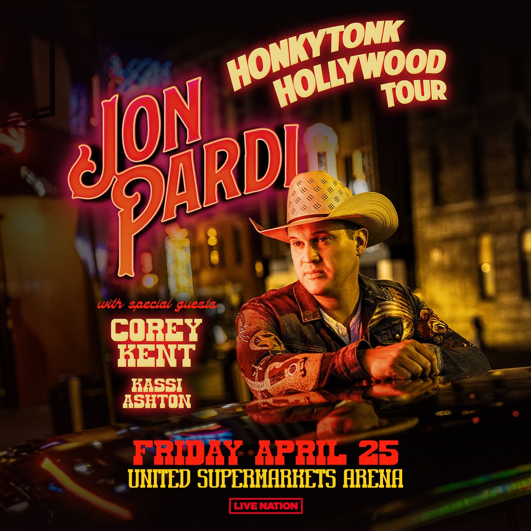 Jon Pardi with Corey Kent and Kassi Ashton