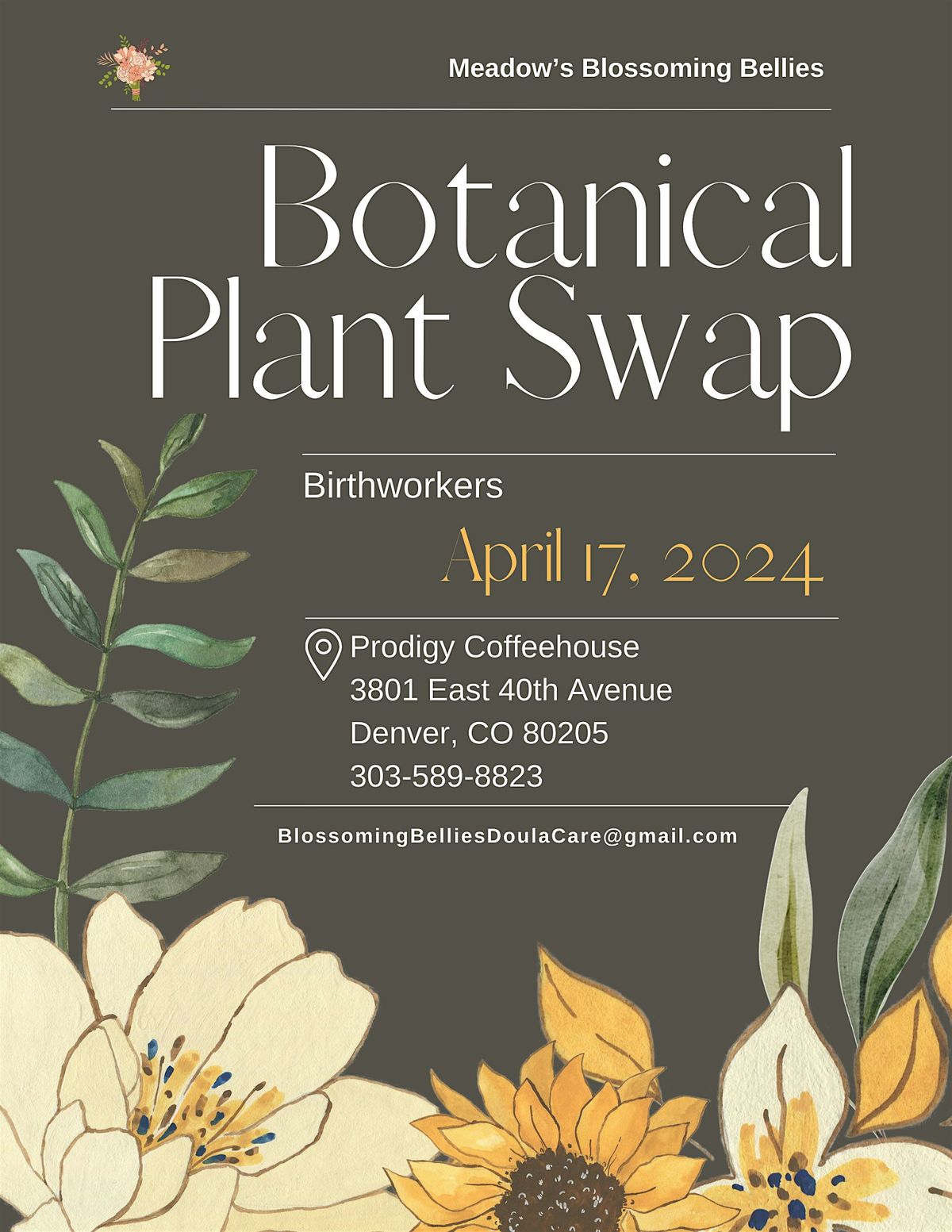 Botanical Doula Plant Swap, Prodigy Coffeehouse, Denver, 17 April 2024