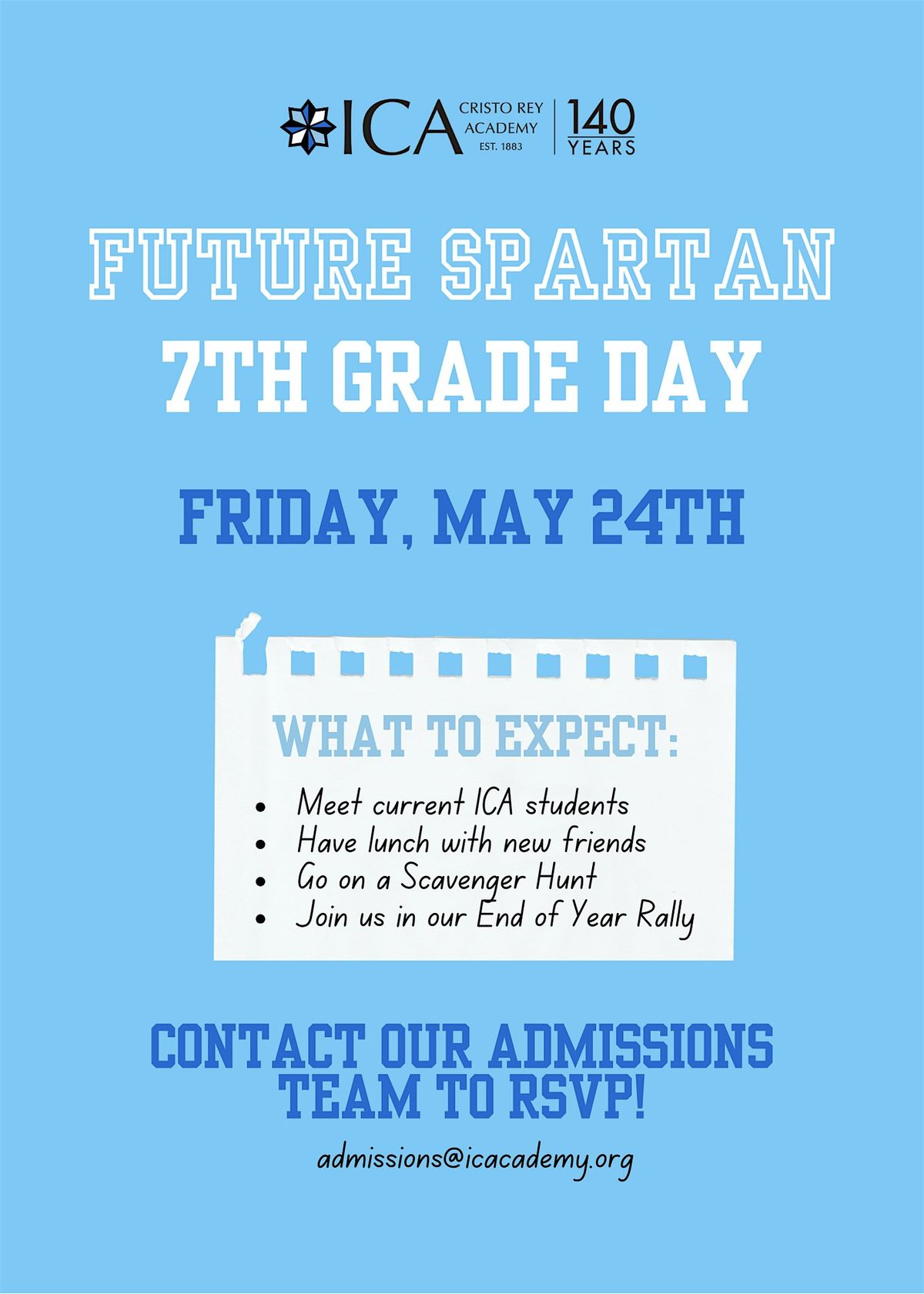 Future Spartan 7th Grade Day