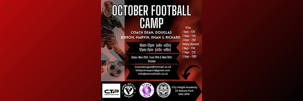 October Football Camp