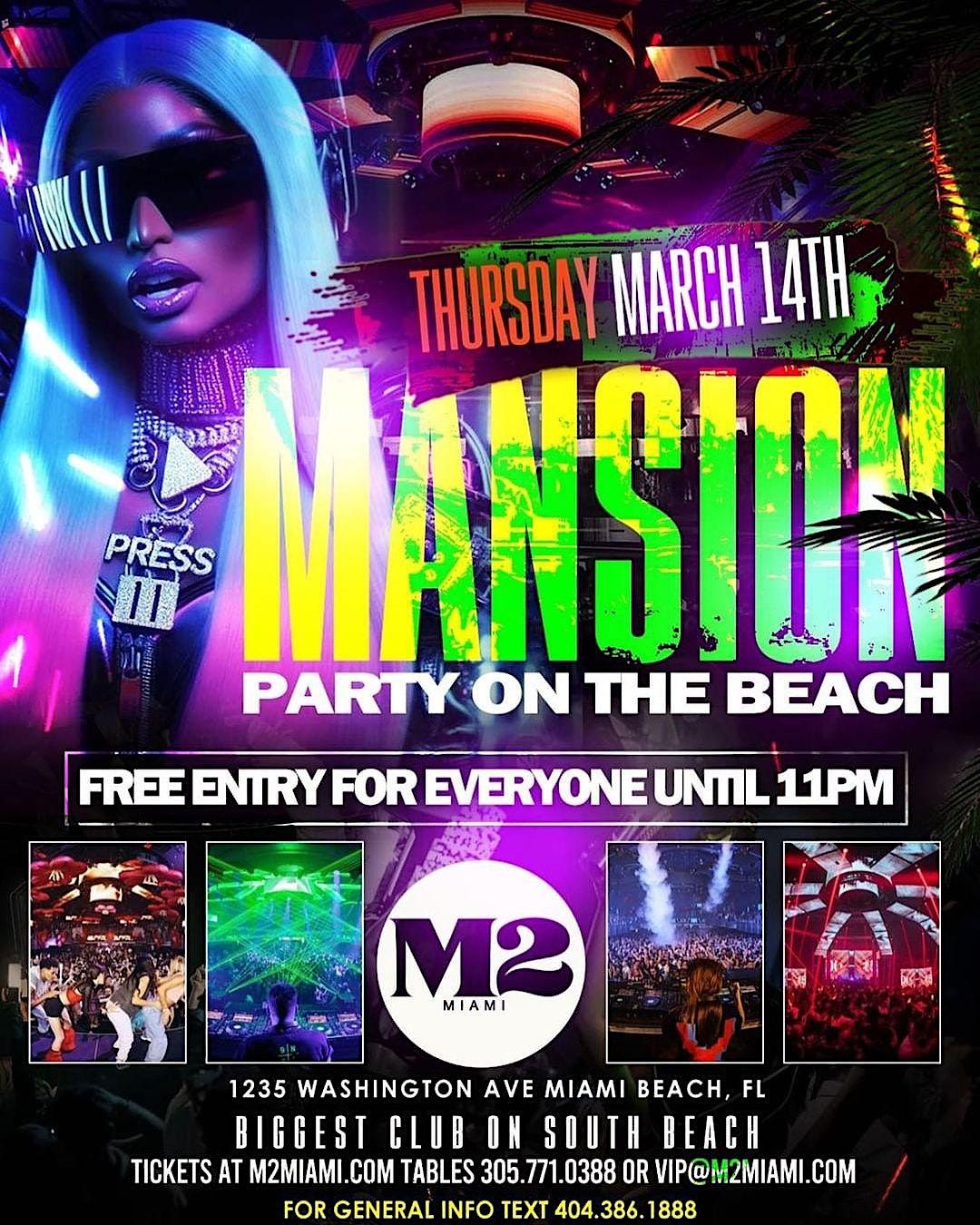 FTCU - SPRING BREAK MANSION PARTY ON SOUTH BEACH [EVERYONE INVITED]