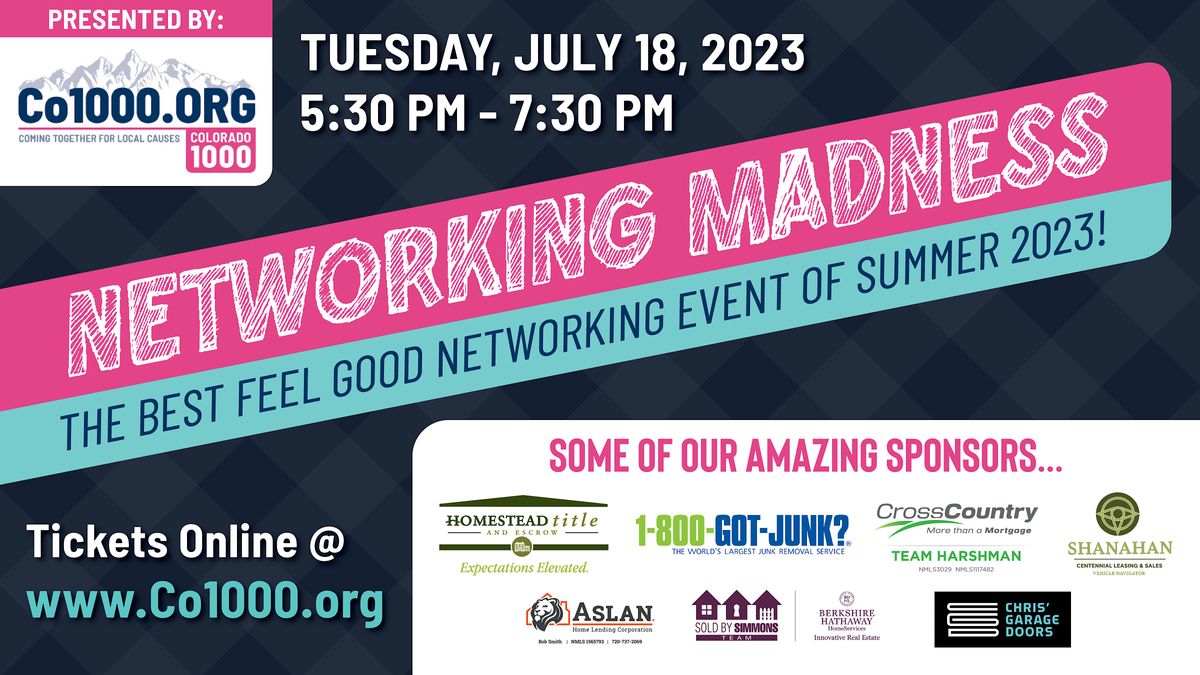 NETWORKING MADNESS-Business Professionals Coming Together For Local Cause!