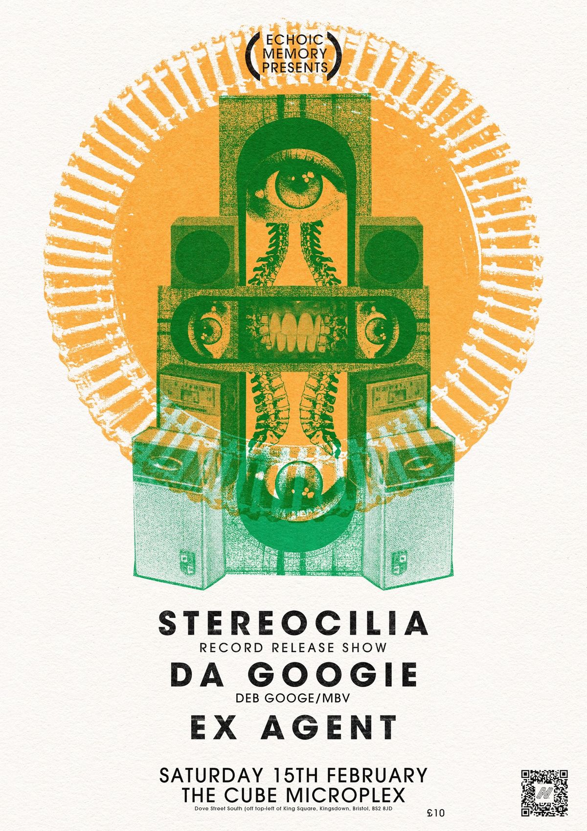 Stereocilia Album Launch + Da Googie (Deb Googe\/My Bloody Valentine) + Ex Agent