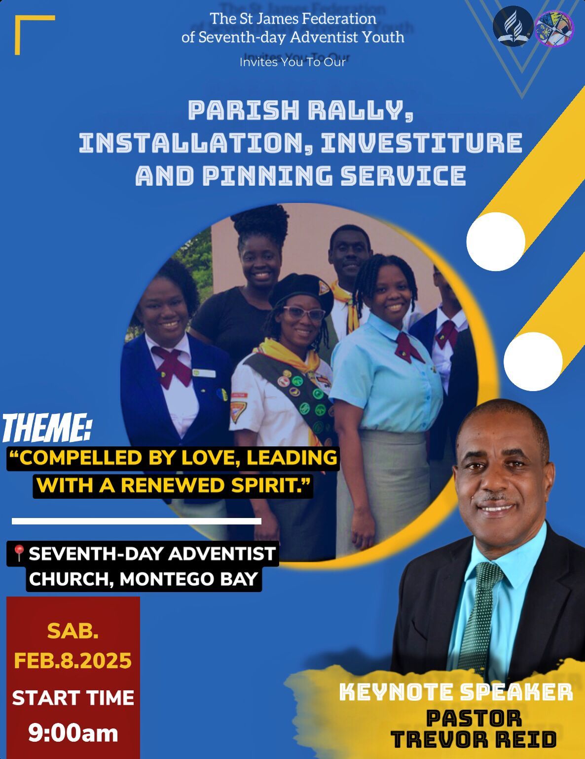 St. James Federation SDA Youth Parish Rally, Installation, Investiture and Pinning Service